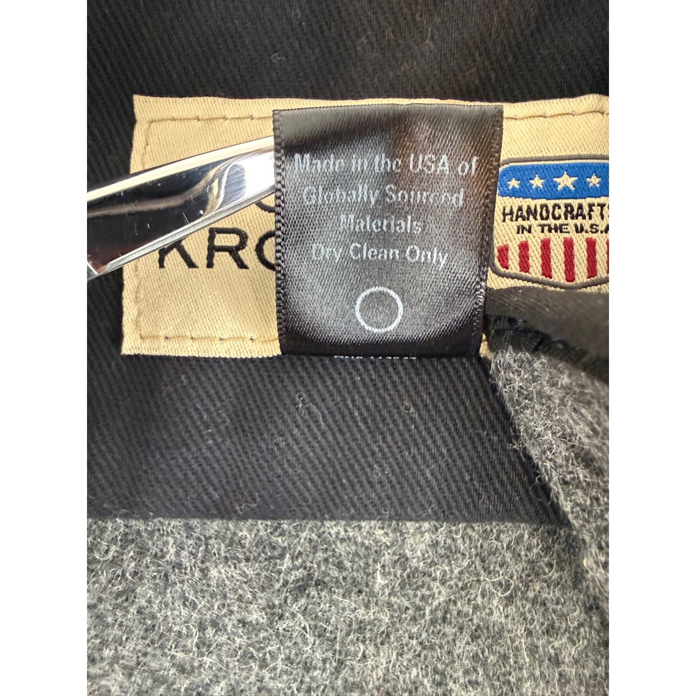 Stormy Kromer The Buttonless Vest Women Large Gray Wool Blend Handcrafted USA - Picture 4 of 6